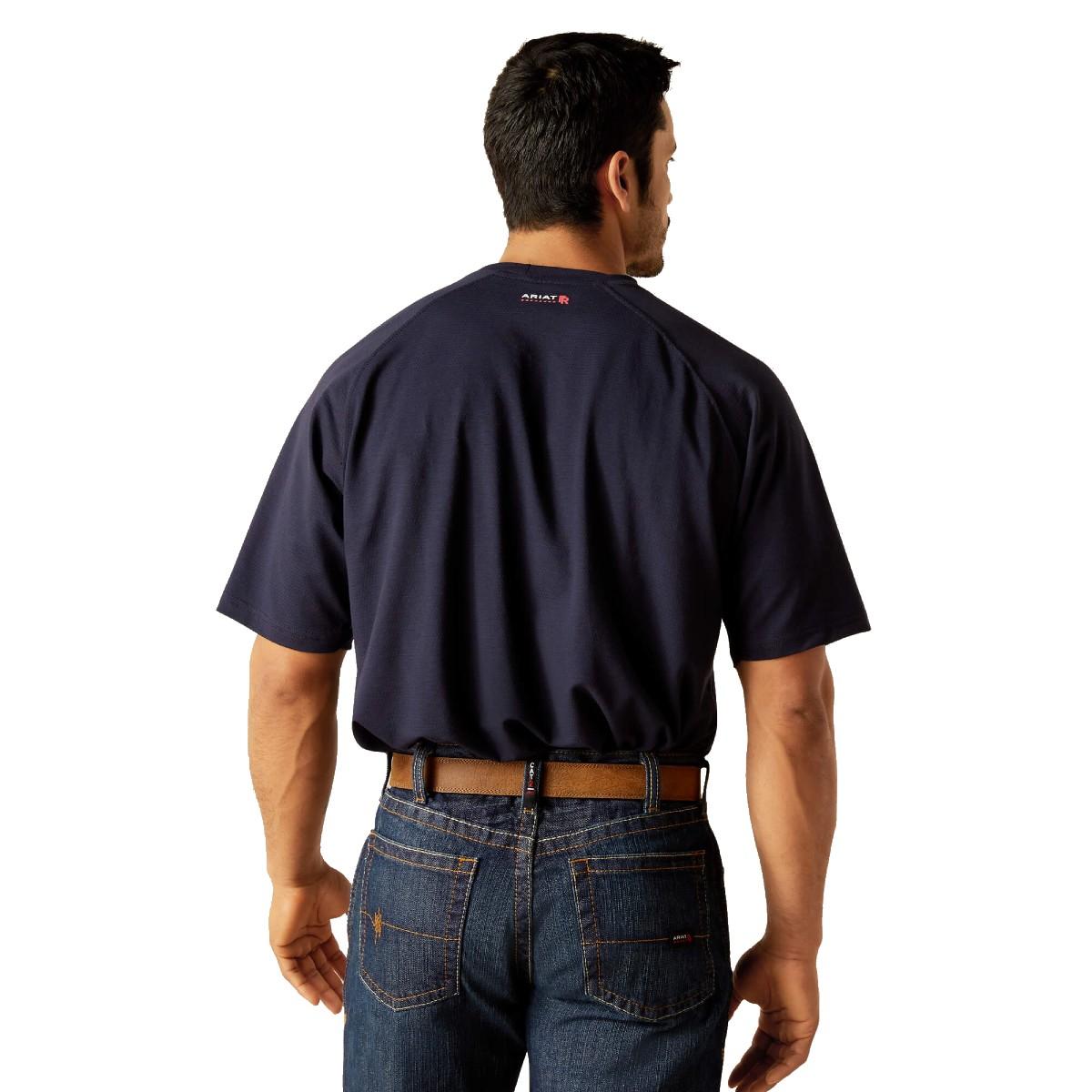 Ariat FR Short Sleeve Baselayer T Shirt in Navy